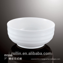 Chaozhou en gros bol en céramique, bol blanc en porcelaine, bol de haute qualité